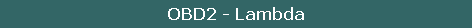OBD2 - Lambda